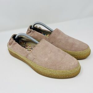 BORN 8.5 Pink Castries Suede Slip On Comfort Espadrilles Boho Chic Casual Loafer